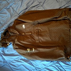 Supreme brown checkered jacket